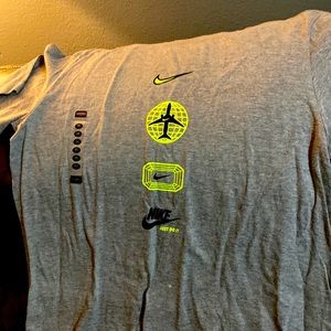 Green and grey Jordan 4s